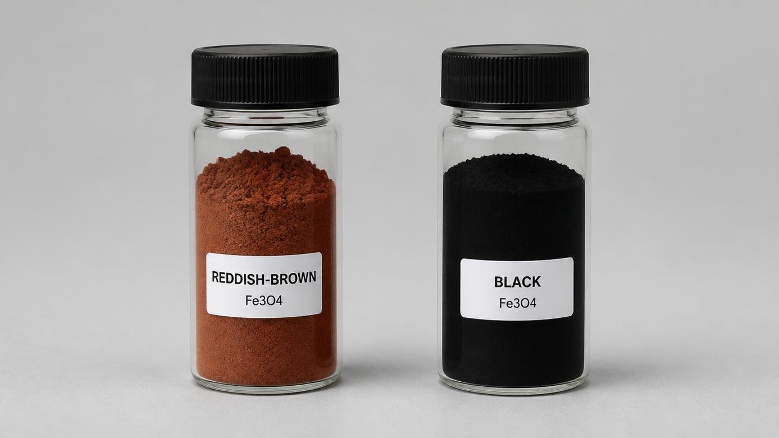 Reddish-Brown vs. Black Fe₃O₄ Nanopowder for Lithium-Ion Battery Applications