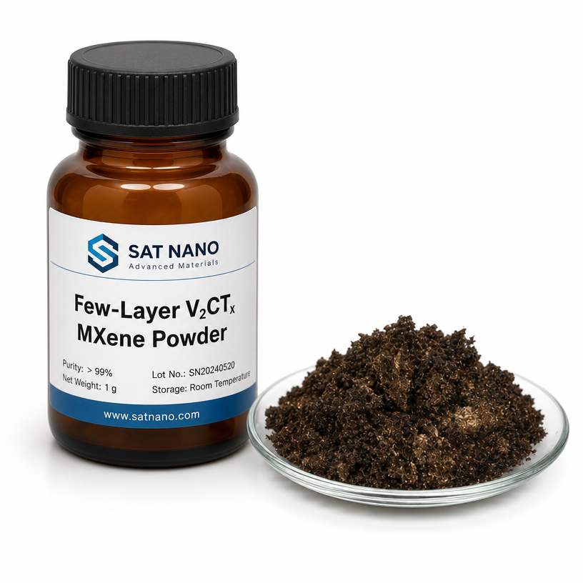 Few layer Vanadium Carbide V2CTx MXene Powder