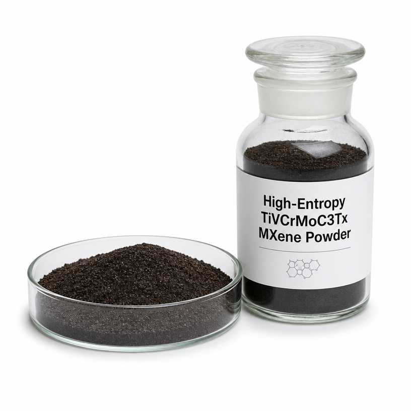 High Entropy TiVCrMoC3Tx MXene Powder