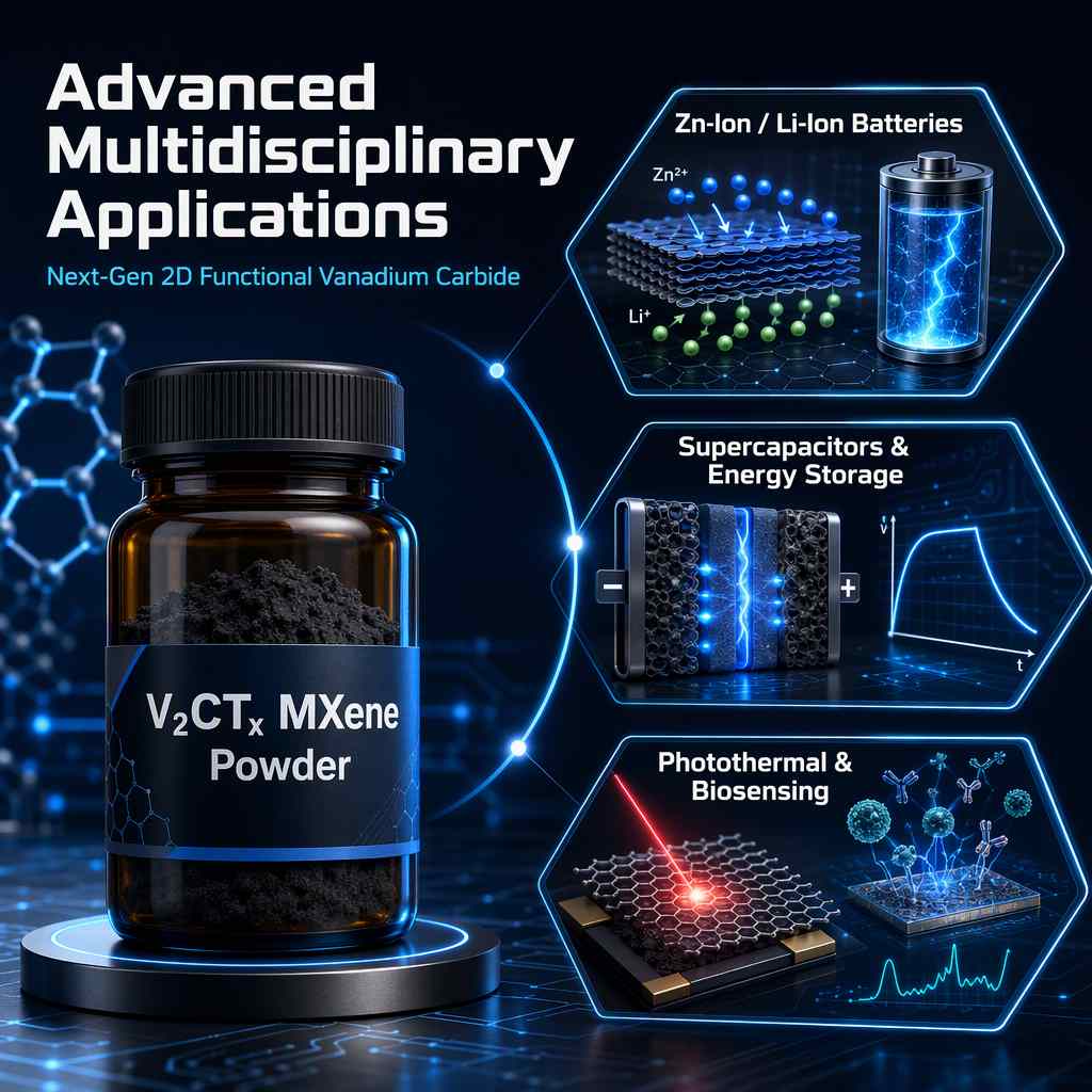 application of multilayer Vanadium carbide V2CTx MXene powder