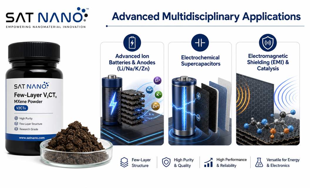 application of Few layer Vanadium Carbide V2CTx MXene Powder