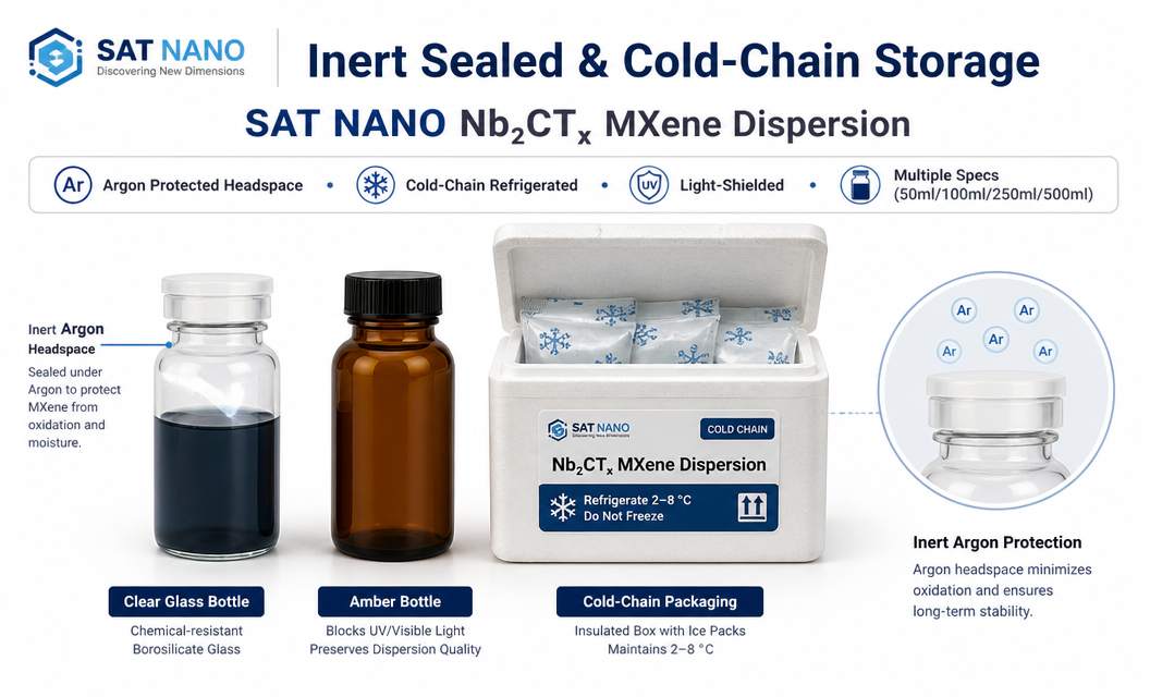 pacfkage of Niobium Carbide Nb2CTx MXene Dispersion