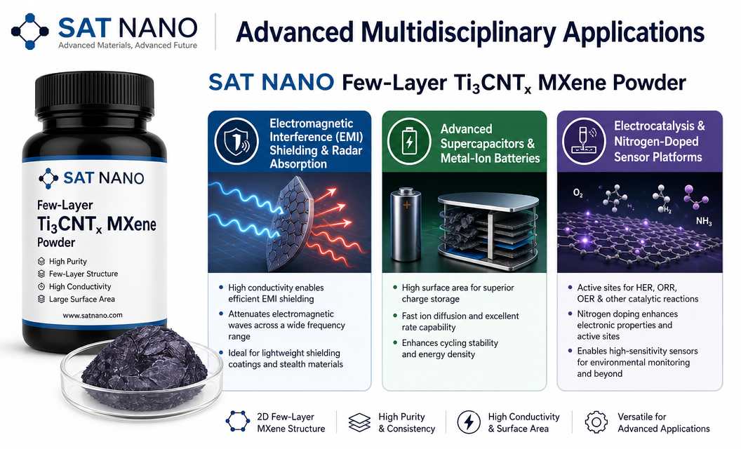 application of Few layer Titanium Carbonitride Ti3CNTx MXene powder