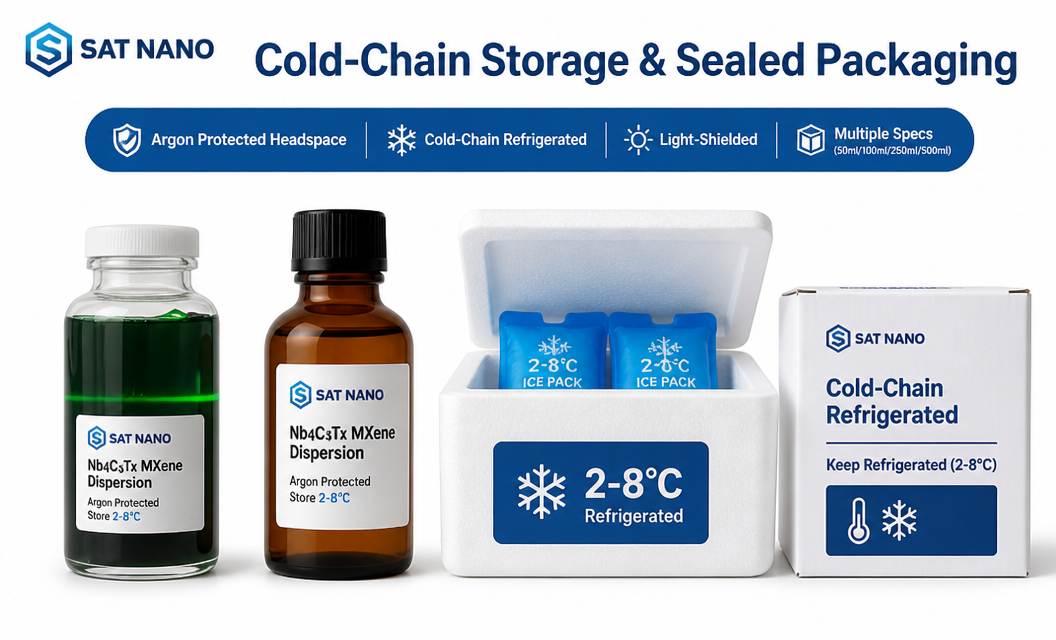 package of Niobium Carbide Nb4C3Tx MXene Dispersion