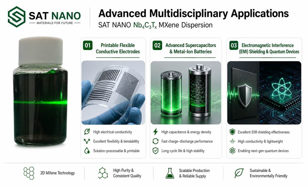 application of Niobium Carbide Nb4C3Tx MXene Dispersion