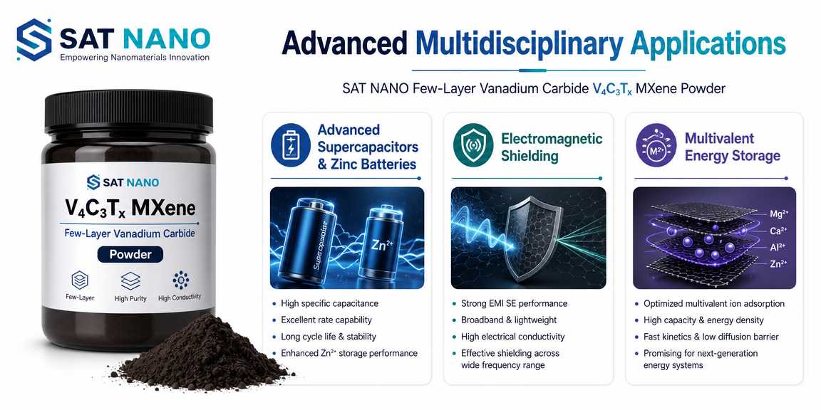 application of Vanadium Carbide V4C3Tx MXene Powder