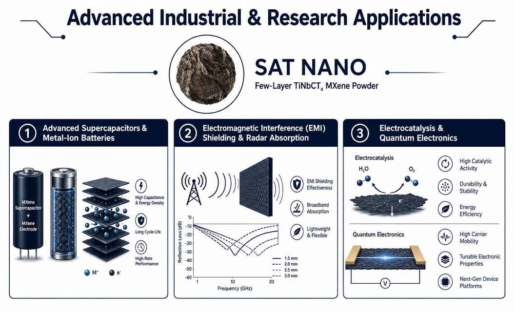 application of Titanium Niobium Carbide TiNbCTx MXene powder