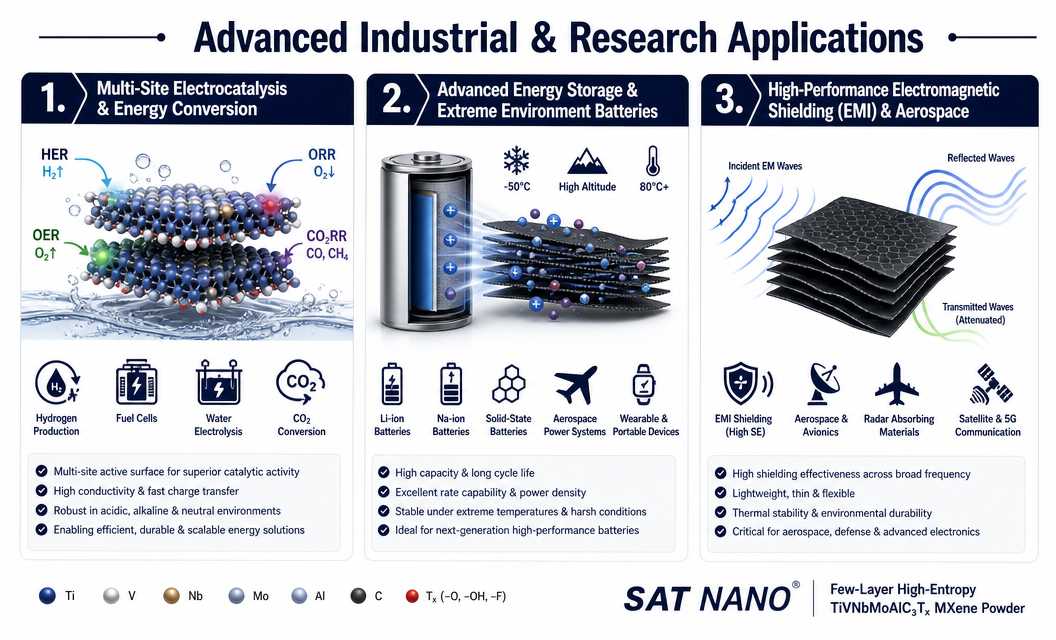 application of High Entropy TiVNbMoAlC3Tx MXene Powder